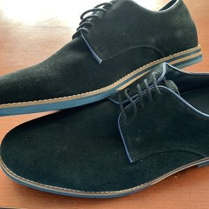 Thomas & Vine Mens Casual Oxford Shoes Size 11 New With Out Box Blue Suede